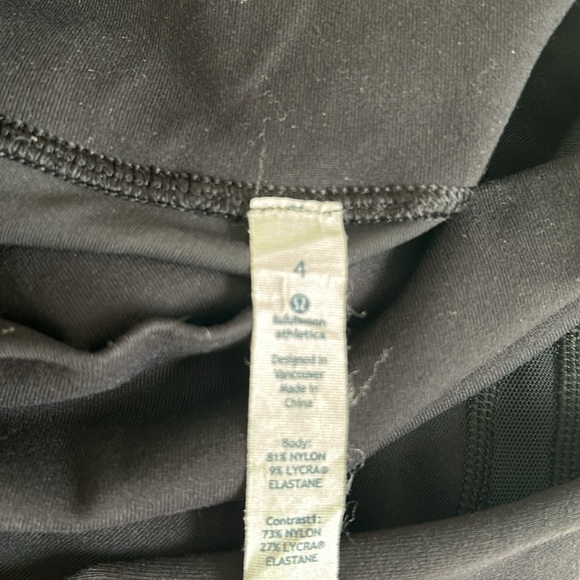 Lululemon Black High-Rise Crop leggings size 4 (2 pair) - Picture 4 of 5
